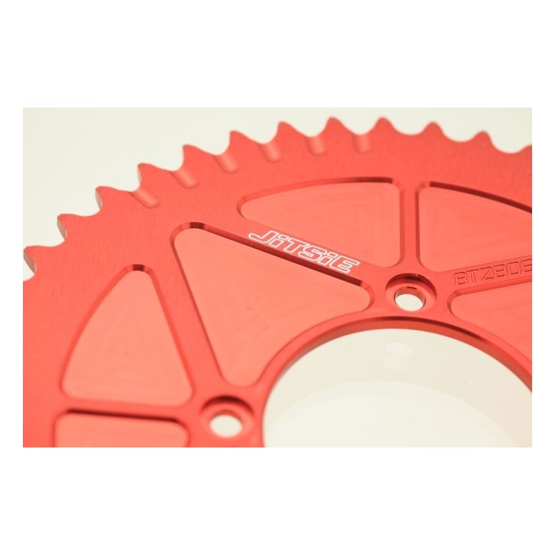 Couronne 4 trous fermée JITSIE rouge 43 à 44 dents
