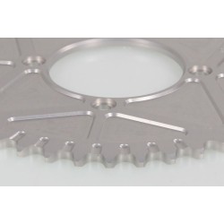 Couronne 4 trous fermée JITSIE alu 40 à 42 dents