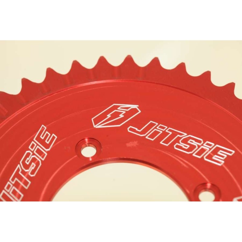 Couronne 4 trous fermée JITSIE rouge 39 à 42 dents
