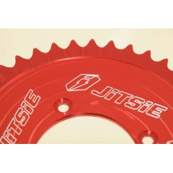 Couronne 4 trous fermée JITSIE rouge 43 à 44 dents