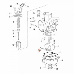 Axe flotteur KEIHIN PWK28 JITSIE adaptable