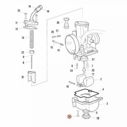Kit vis cuve carburateur KEIHIN PWK28 JITSIE adaptable