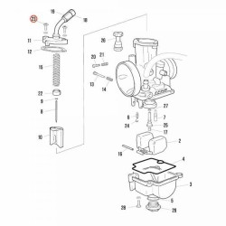 Kit vis chapeau carburateur KEIHIN PWK28 JITSIE adaptable