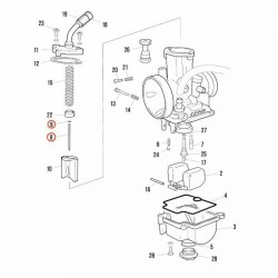 Aiguille + clips JJH carburateur KEIHIN PWK28 JITSIE adaptable