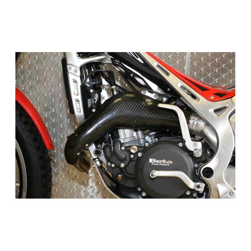 Protection coude echappement carbone JITSIE BETA evo 2T 2009-2013