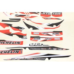 Kit deco JITSIE BETA 2017-2019 noir/rouge/argent complet