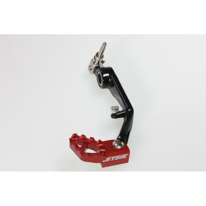 Pédale frein arrière BETA evo JITSIE Race adaptable noir embout rouge