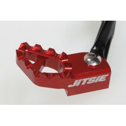 Pédale frein arrière BETA evo JITSIE Race adaptable noir embout rouge