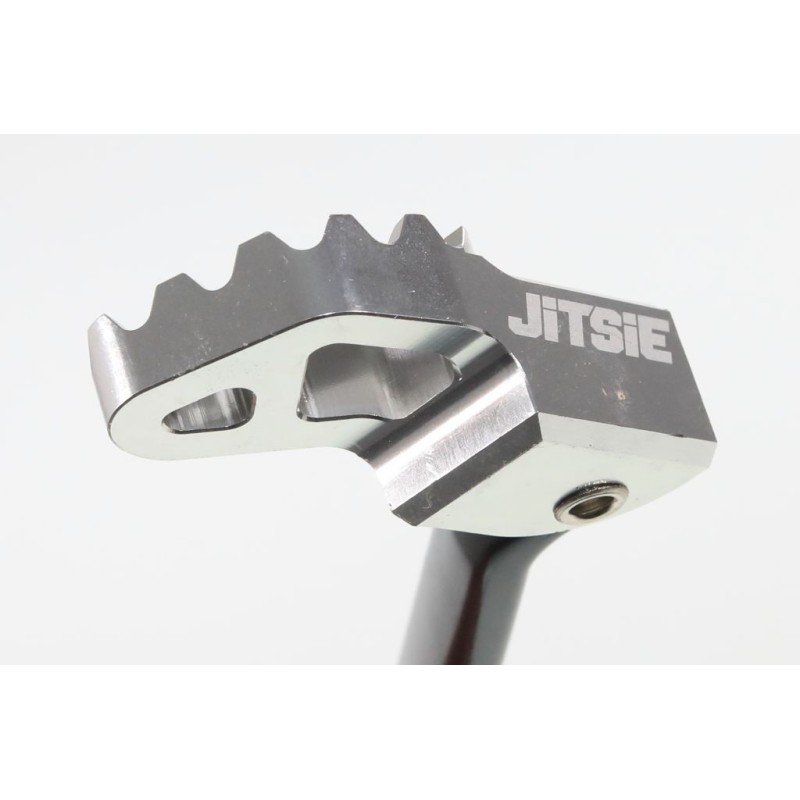 Pédale frein arrière BETA evo 80 JITSIE Race adaptable noir embout alu