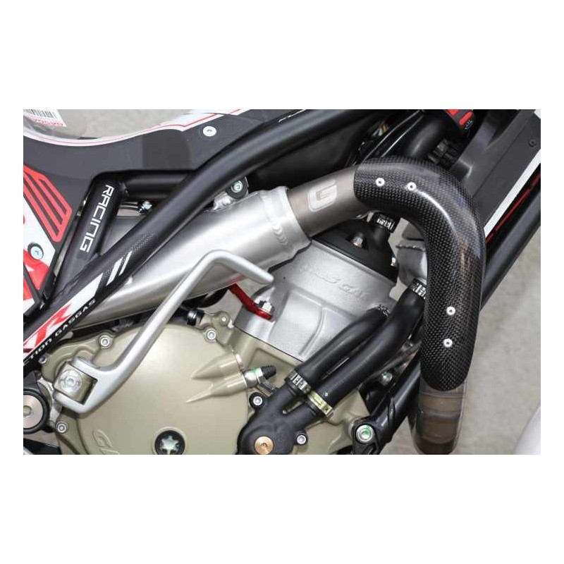 Protection coude echappement carbone JITSIE GASGAS version courte