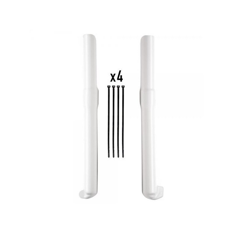 Protection fourche plastique JITSIE longue Type Marzocchi blanche
