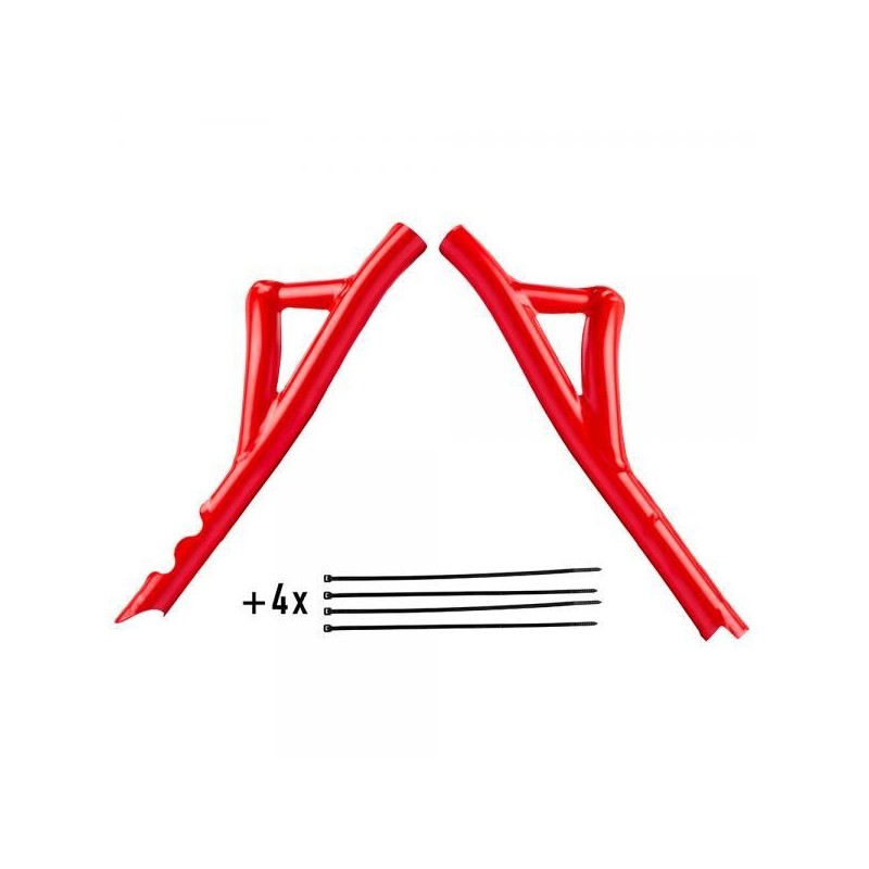 Protection cadre plastique JITSIE GASGAS 2011-2022 partie basse rouge