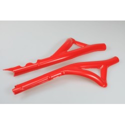 Protection cadre plastique JITSIE GASGAS 2011-2022 partie basse rouge