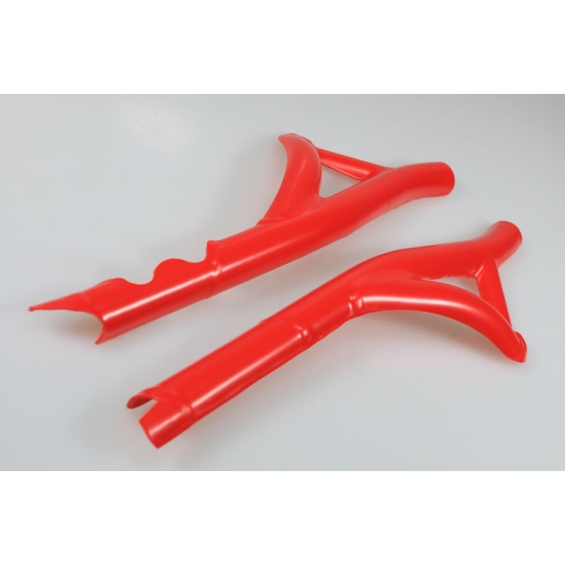 Protection cadre plastique JITSIE GASGAS 2011-2022 partie basse rouge