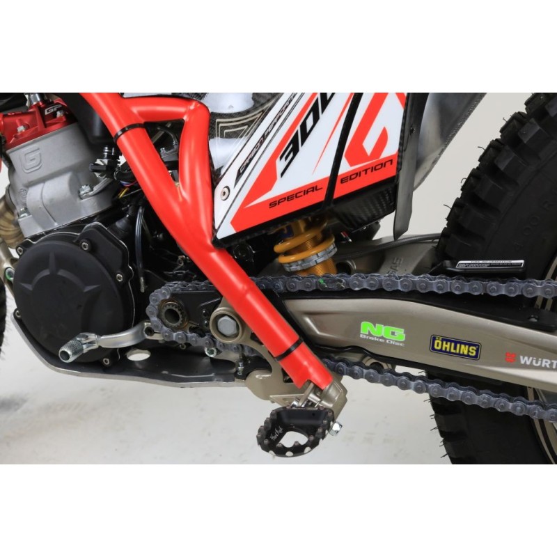 Protection cadre plastique JITSIE GASGAS 2011-2022 partie basse rouge