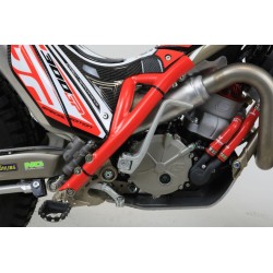Protection cadre plastique JITSIE GASGAS 2011-2022 partie basse rouge