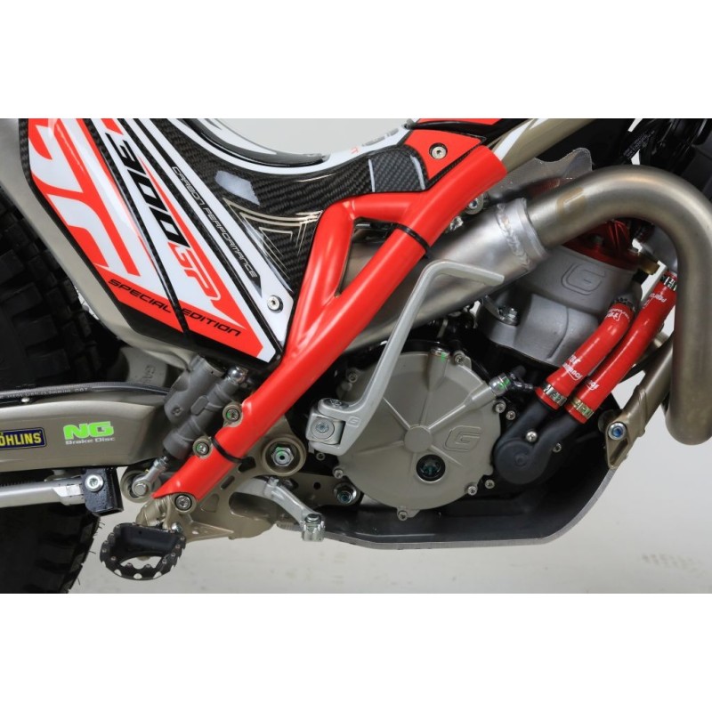Protection cadre plastique JITSIE GASGAS 2011-2022 partie basse rouge