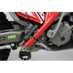 Protection cadre plastique JITSIE GASGAS 2011-2022 partie basse rouge