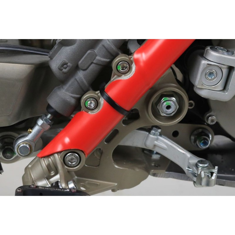 Protection cadre plastique JITSIE GASGAS 2011-2022 partie basse rouge