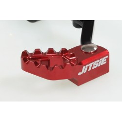 Pédale frein arrière GASGAS 2009-2018 JITSIE Race adaptable noir embout rouge