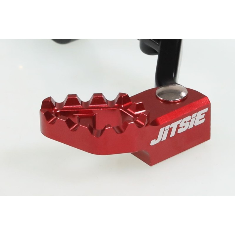 Pédale frein arrière GASGAS 2009-2018 JITSIE Race adaptable noir embout rouge