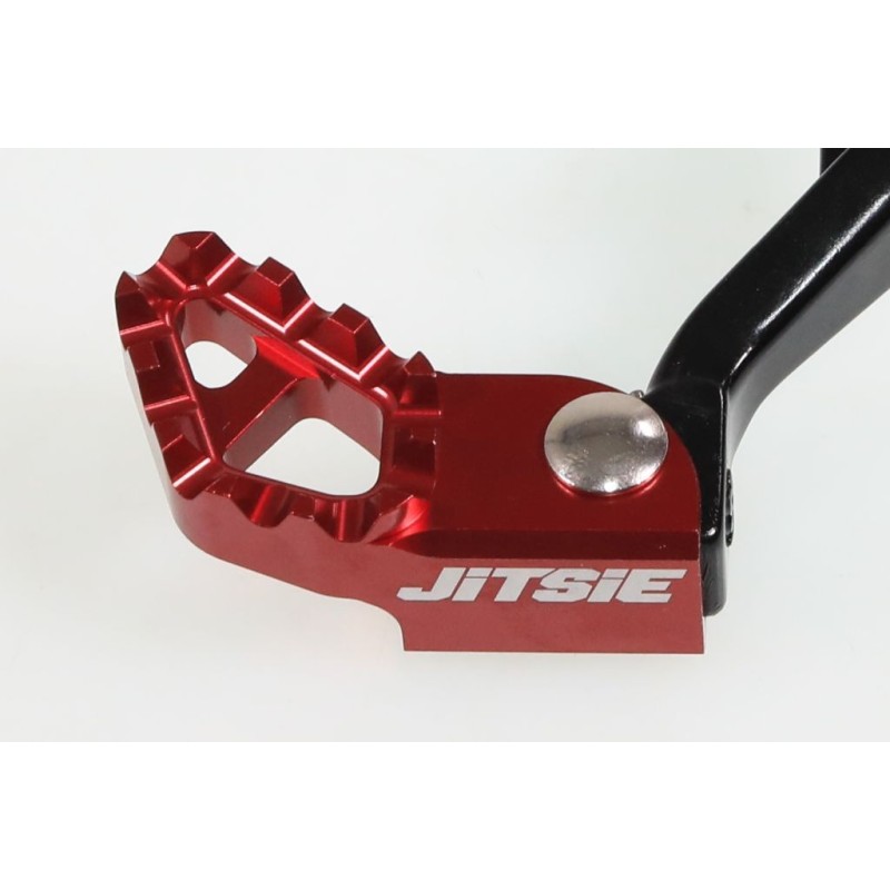 Pédale frein arrière GASGAS 2009-2018 JITSIE Race adaptable noir embout rouge