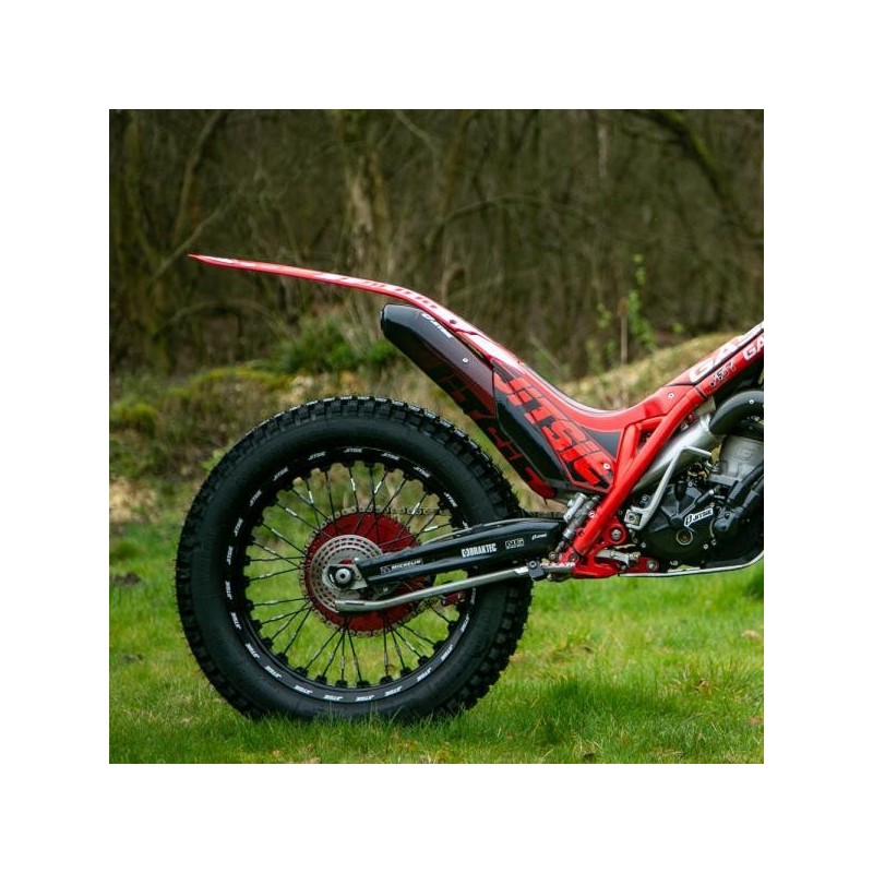 Autocollant protection silencieux JITSIE GASGAS 2011-2022 noir/rouge