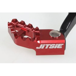 Pédale frein arrière GASGAS 2019-2022 JITSIE Race adaptable noir embout rouge