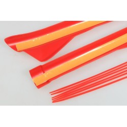 Protection cadre plastique JITSIE GASGAS 2023 partie superieur rouge
