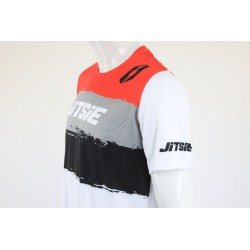 Maillot technique JITSIE C3 Jersey Sparkle blanc/rouge