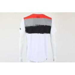 Maillot technique JITSIE C3 Jersey Sparkle blanc/rouge