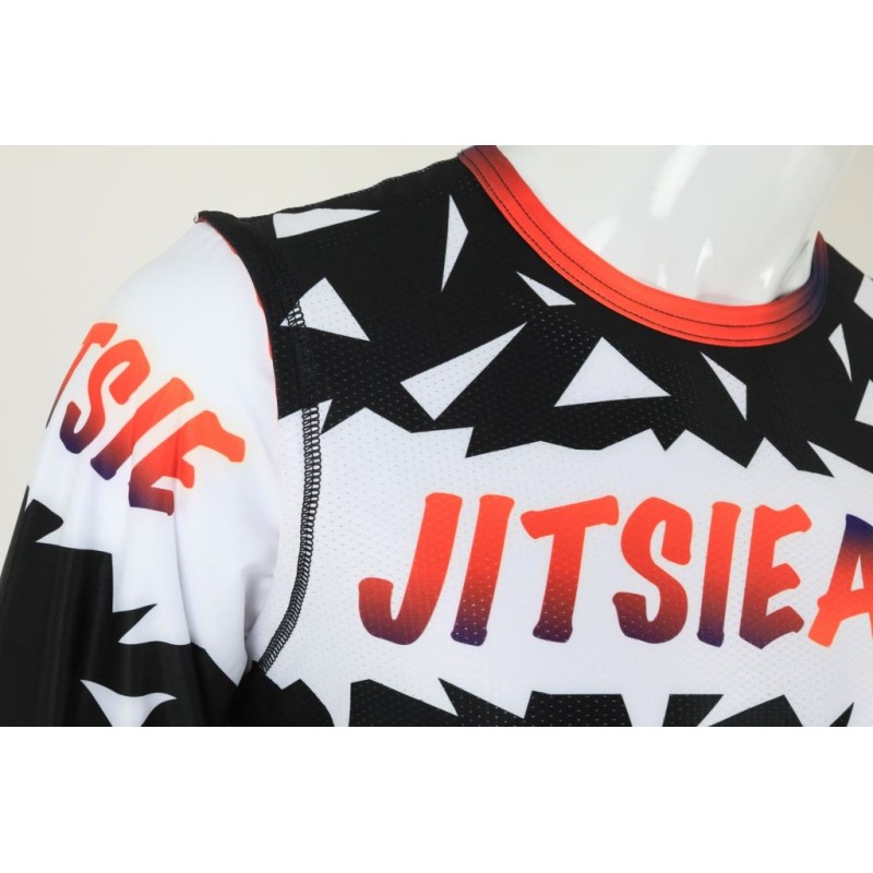 Maillot JITSIE T3 JitsieArt noir/blanc/bleu