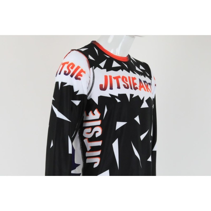 Maillot JITSIE T3 JitsieArt noir/blanc/bleu