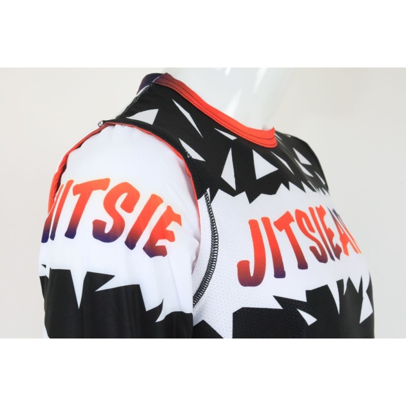 Maillot JITSIE T3 JitsieArt noir/blanc/bleu