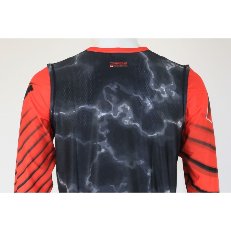 Maillot JITSIE T3 Kronkl rouge/noir