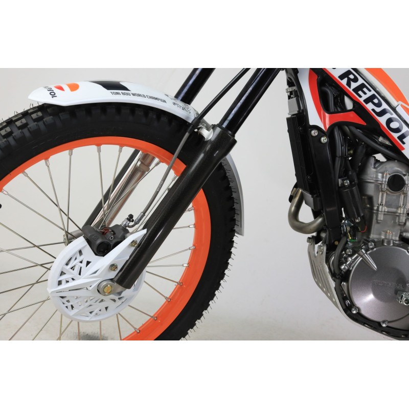 Protection fourche carbone JITSIE courte Type Showa
