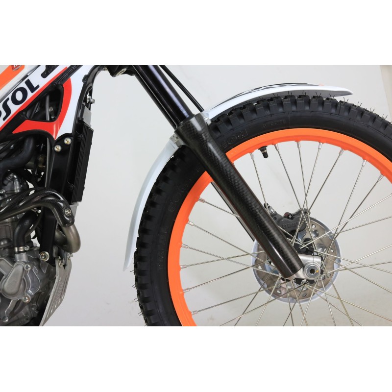 Protection fourche carbone JITSIE courte Type Showa