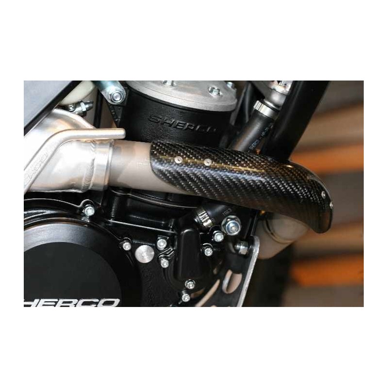 Protection coude echappement carbone JITSIE SHERCO 1999-2013
