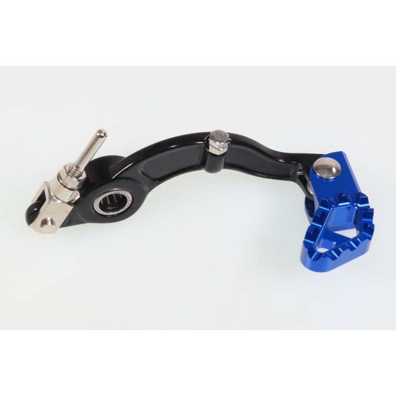 Pédale frein arrière SHERCO/SCORPA JITSIE Race adaptable noir embout bleu