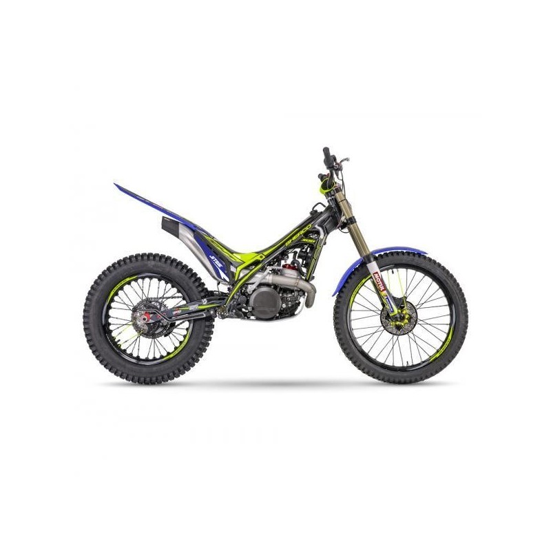 Autocollant échappement JITSIE SHERCO 2016-2022 bleu