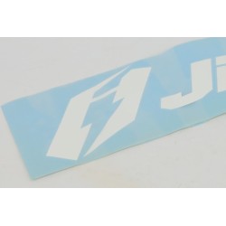 Autocollant JITSIE gros modèle blanc 60x17cm
