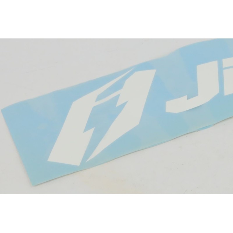 Autocollant JITSIE gros modèle blanc 60x17cm