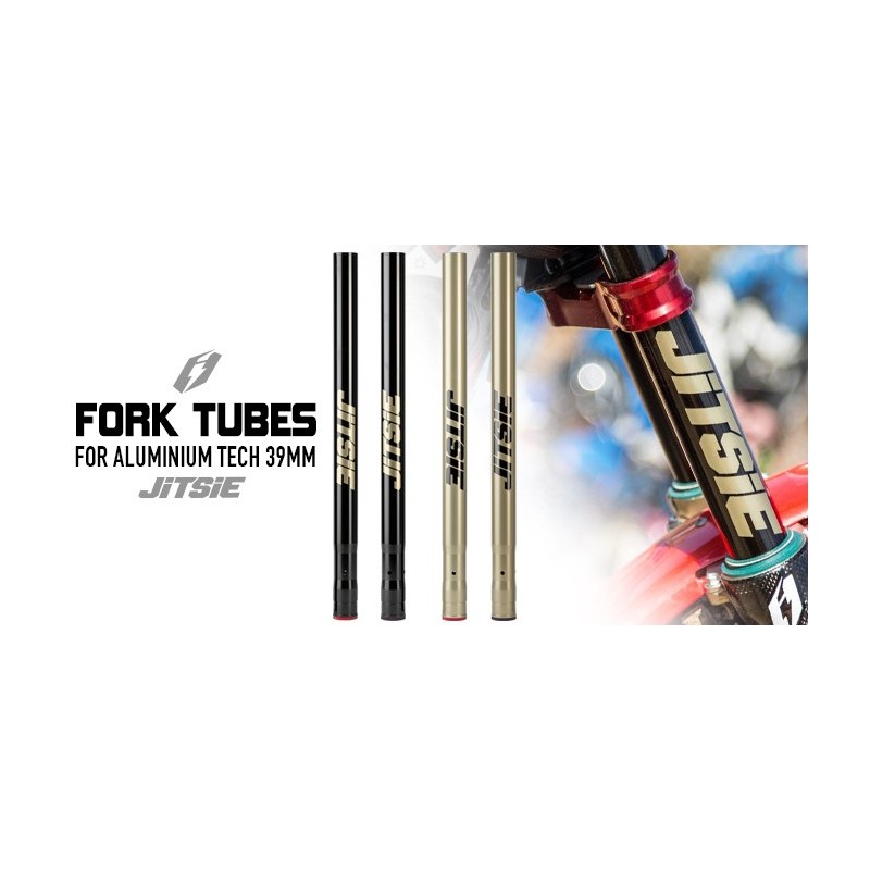 Tube fourche TECH alu JITSIE gauche titane