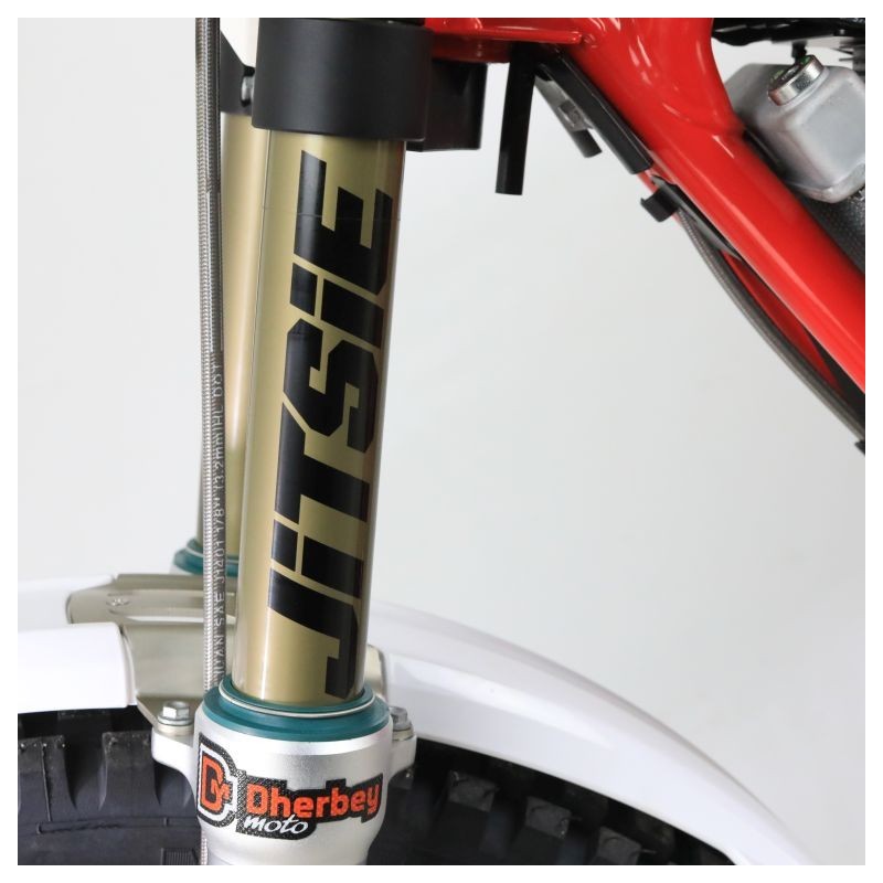 Tube fourche TECH alu JITSIE gauche titane