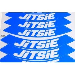 Autocollant de roue JITSIE bleu