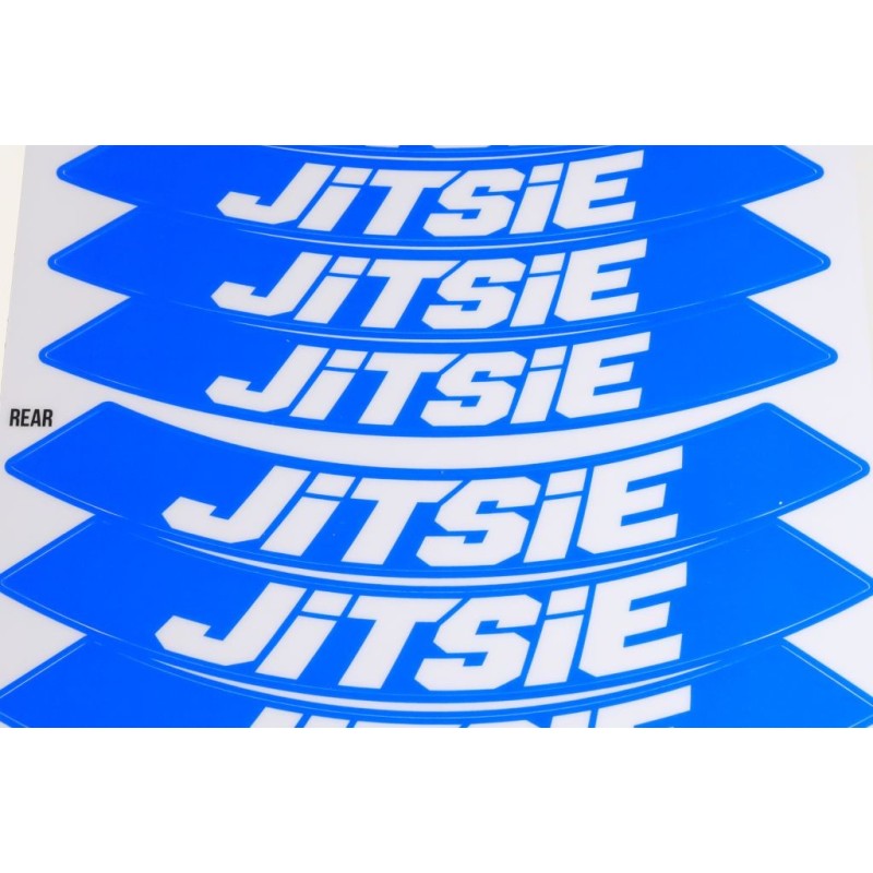 Autocollant de roue JITSIE bleu