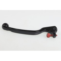Levier embrayage long type AJP droit JITSIE adaptable noir vis reglage rouge