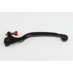 Levier embrayage long type AJP droit JITSIE adaptable noir vis reglage rouge