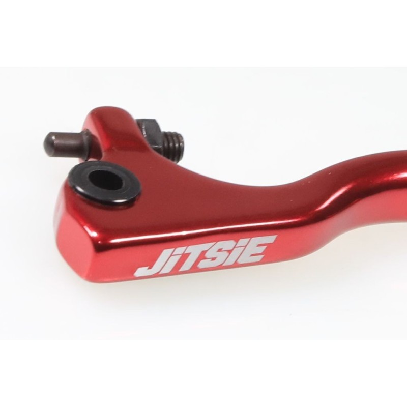 Levier embrayage long type AJP droit JITSIE adaptable rouge