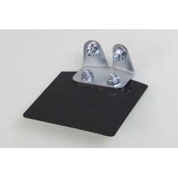 Support plaque immatriculation JITSIE universel plastique noir